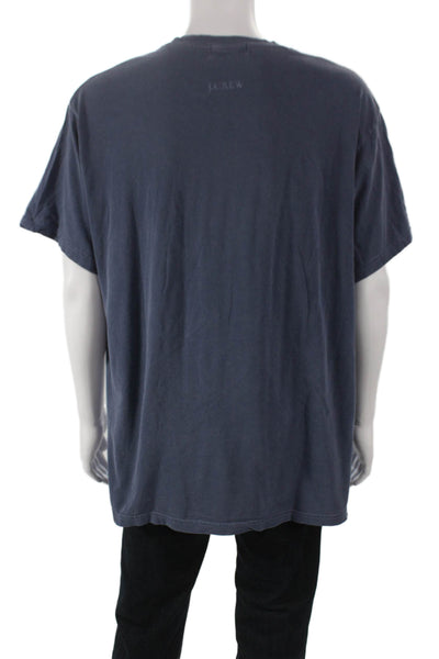 J Crew Mens Basic Graphic Crew Neck Cotton Short Sleeve T-Shirt Size XL
