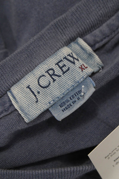 J Crew Mens Basic Graphic Crew Neck Cotton Short Sleeve T-Shirt Size XL