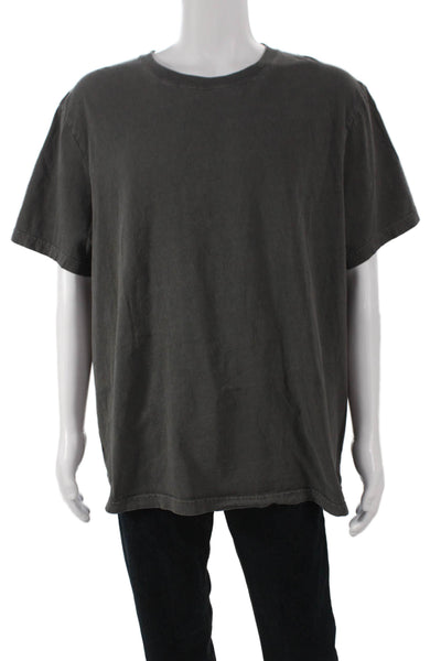 J Crew Mens Basic Gray Cotton Crew Neck Short Sleeve T-Shirt Size 2XL