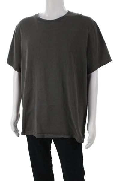 J Crew Mens Basic Gray Cotton Crew Neck Short Sleeve T-Shirt Size 2XL