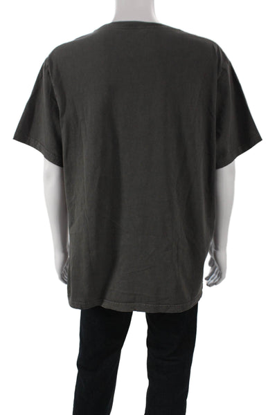 J Crew Mens Basic Gray Cotton Crew Neck Short Sleeve T-Shirt Size 2XL