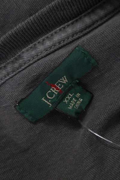 J Crew Mens Basic Gray Cotton Crew Neck Short Sleeve T-Shirt Size 2XL