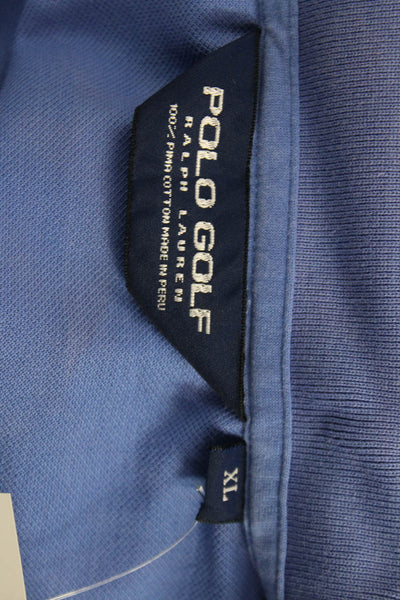 Polo Golf Ralph Lauren Mens Short Sleeve Collared Polo Shirt Blue Size XL