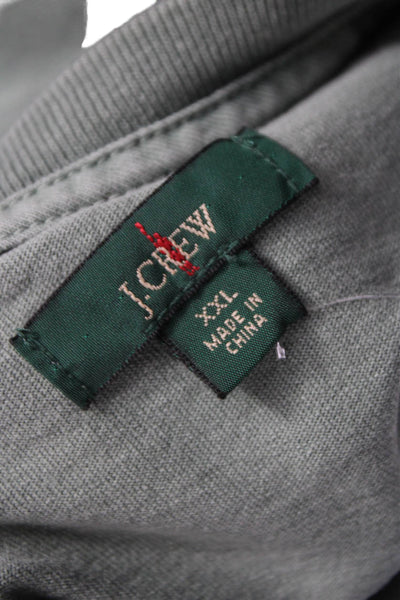 J Crew Mens Basic Solid Green Crew Neck Cotton Short Sleeve T-Shirt Size 2XL