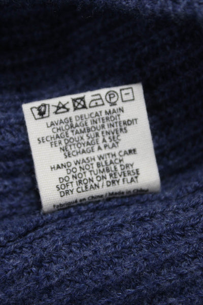Hartford Mens Pullover Sweater Blue Turtleneck 90% Wool Long Sleeve Size XL