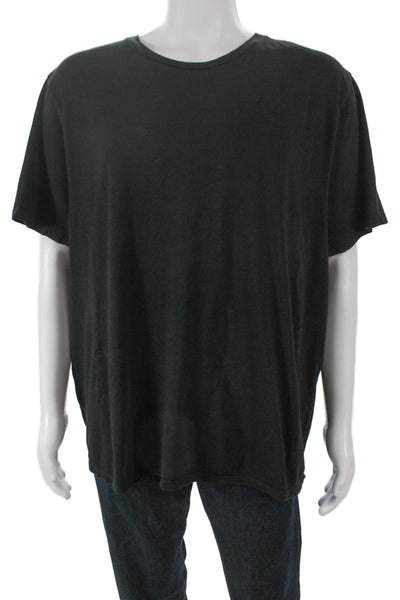 Vince Mens Basic T-Shirt Black 100% Pima Cotton Crew Neck Short Sleeve Size 2XL