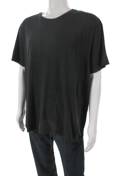 Vince Mens Basic T-Shirt Black 100% Pima Cotton Crew Neck Short Sleeve Size 2XL