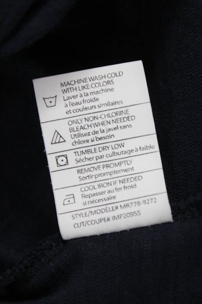 Vince Mens Basic Cotton Crewneck Short Sleeve T-Shirt Blue Size 2XL