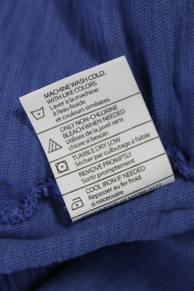 Vince Mens Basic Blue Cotton Short Sleeve T-Shirt Size 2XL