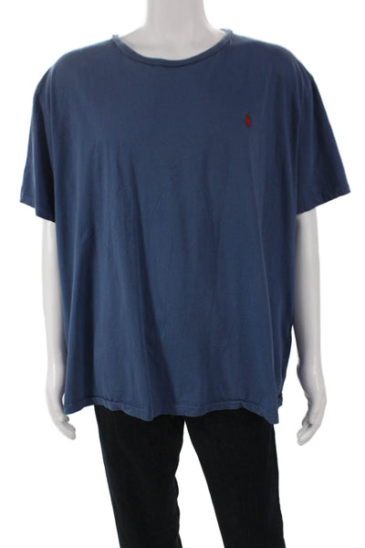 Polo Ralph Lauren Mens Basic T-Shirt Blue 100% Cotton Crew Neck Size 2XL