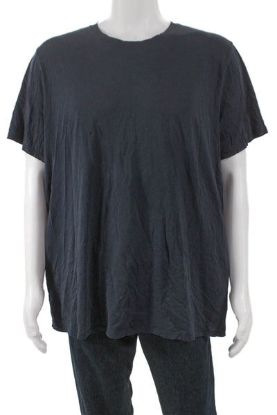 Vince Mens Basic Crewneck Pima Cotton Gray Short Sleeve T-Shirt Size 2XL