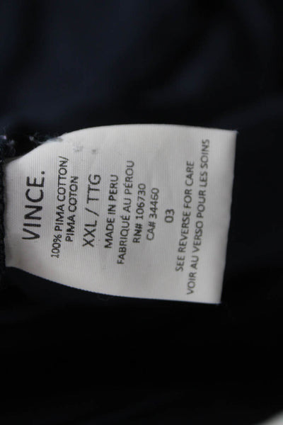 Vince Mens Basic Crewneck Pima Cotton Gray Short Sleeve T-Shirt Size 2XL