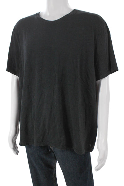 Vince Mens Gray Basic T-Shirt 100% Cotton Solid Size 2XL