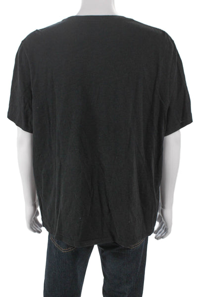 Vince Mens Gray Basic T-Shirt 100% Cotton Solid Size 2XL