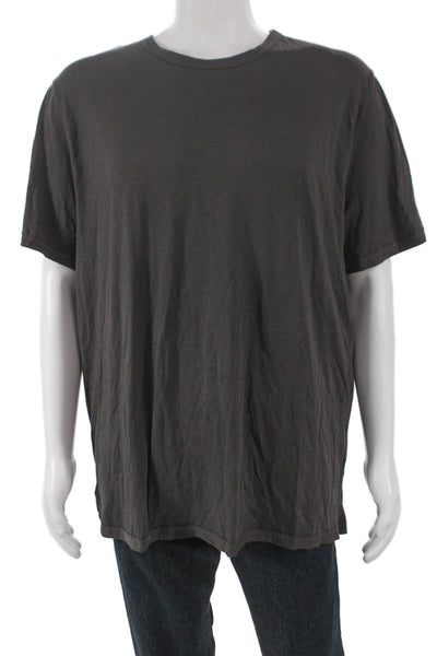 Vince Mens Basic T-Shirt Gray Crew Neck Short Sleeve Size XL