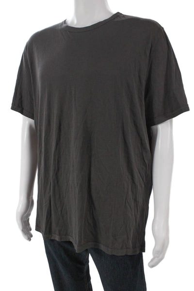 Vince Mens Basic T-Shirt Gray Crew Neck Short Sleeve Size XL