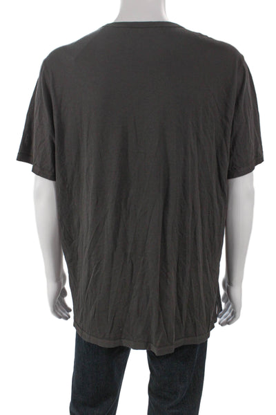 Vince Mens Basic T-Shirt Gray Crew Neck Short Sleeve Size XL