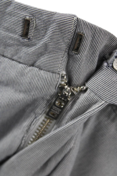 Vince Mens Chino Shorts Gray Striped Size 38