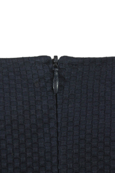 David Meister Womens Sheath Dress Blue Sleeveless Midi Size 4