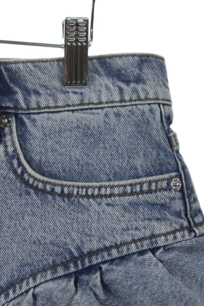 Frame Womens Outlaw Blue Regenerative Cotton Shorts Size 30