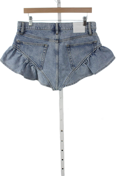 Frame Womens Outlaw Blue Regenerative Cotton Shorts Size 30