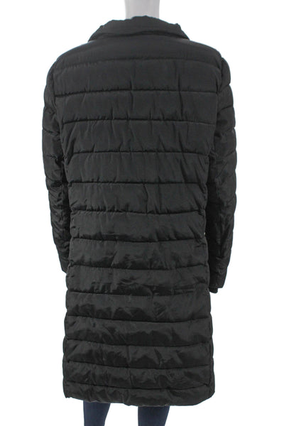 Nanette Nanette Lepore Womens Black Puffer Jacket Zip Polyester Size XL