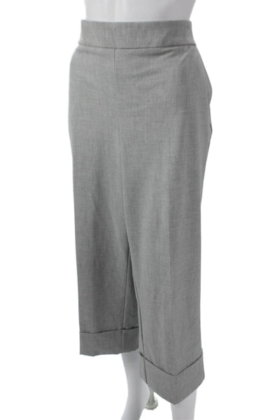Rachel Zoe Womens Cropped Gray Pants 60% Recycled Poly Size 14