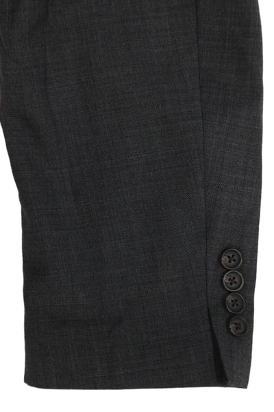 Lauren Ralph Lauren Mens Solid Gray 100% Wool Blazer Size 44