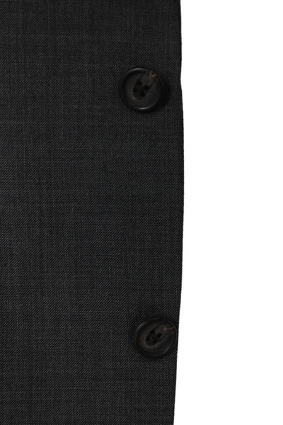 Lauren Ralph Lauren Mens Solid Gray 100% Wool Blazer Size 44