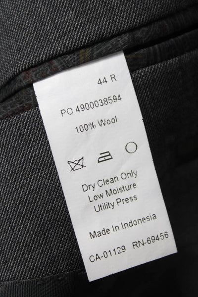 Lauren Ralph Lauren Mens Solid Gray 100% Wool Blazer Size 44