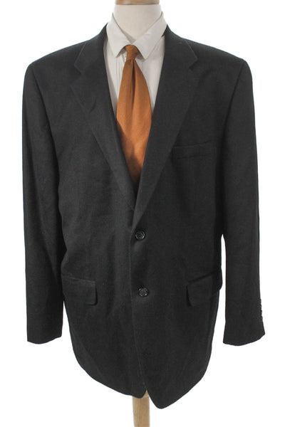 Tasso Elba Mens Cashmere Blazer Black Size 46