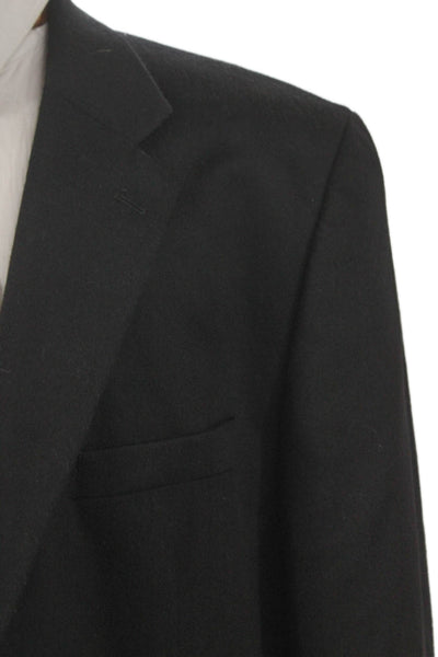 Tasso Elba Mens Cashmere Blazer Black Size 46