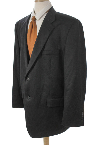 Tasso Elba Mens Cashmere Blazer Black Size 46