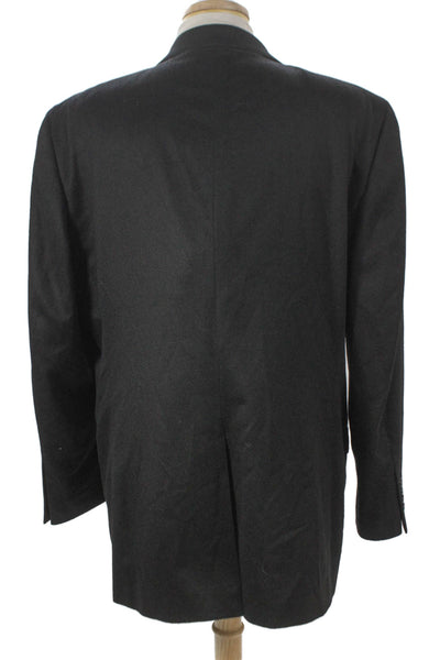 Tasso Elba Mens Cashmere Blazer Black Size 46