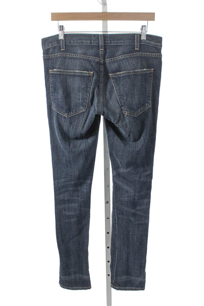 Current/Elliott Womens Skinny Blue High Rise Jeans Cotton Inseam 32 Size 29