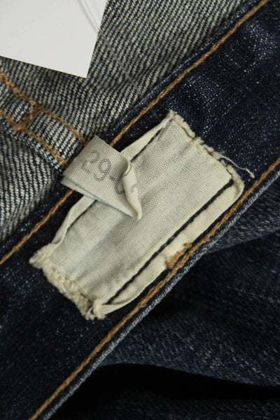 Current/Elliott Womens Skinny Blue High Rise Jeans Cotton Inseam 32 Size 29