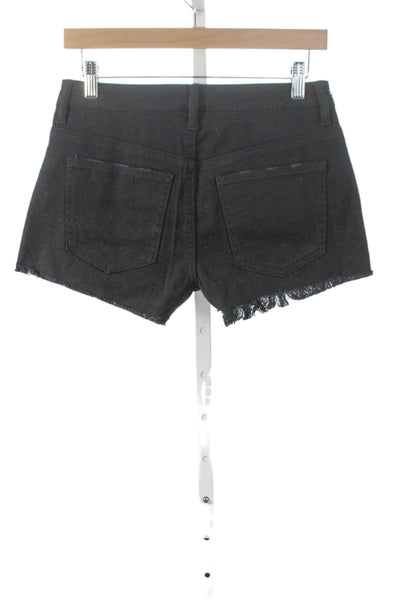 No Boundaries Women Cut-Off Denim Shorts Black Size S