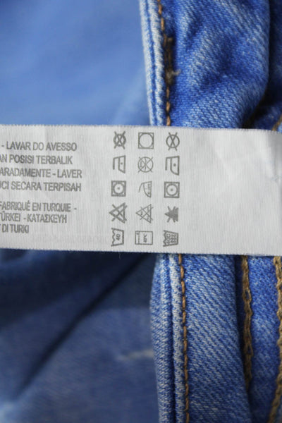 Zara Trafaluc Women Skinny Jeans Blue Cotton High Rise Size 4