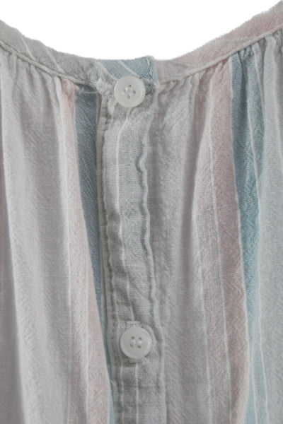 Bella Dahl Women Multicolor Linen Halter Striped Sleeveless Pajama Set Size XS