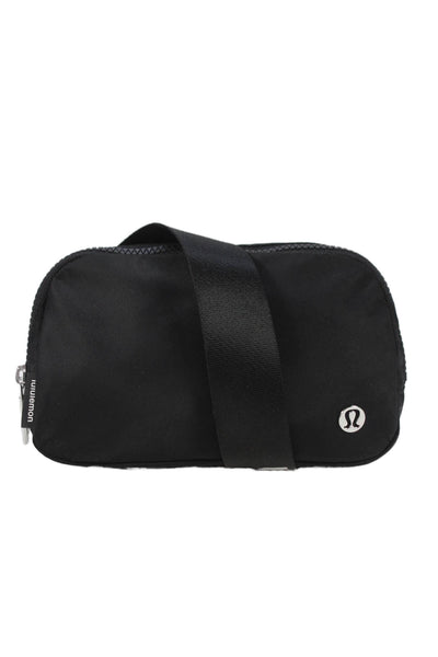 Lululemon Women's Zip Closure Logo Strap Belt Bag Black