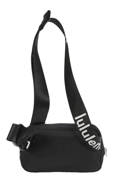 Lululemon Women's Zip Closure Logo Strap Belt Bag Black