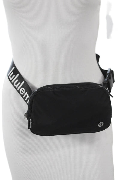 Lululemon Women's Zip Closure Logo Strap Belt Bag Black