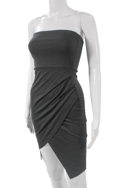 Susana Monaco Women Black Bodycon Dress Sweetheart Sleeveless Knee Size XS