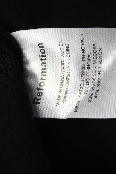 Reformation Womens Jumpsuit Strapless Gray Viscose Zip Sleeveless Size 0