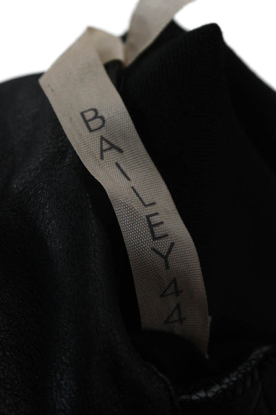 Bailey 44 Womens Black Biker Jacket Long Sleeve Zip Size S