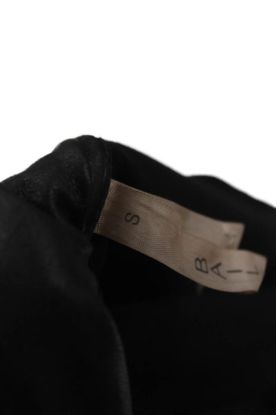 Bailey 44 Womens Black Biker Jacket Long Sleeve Zip Size S