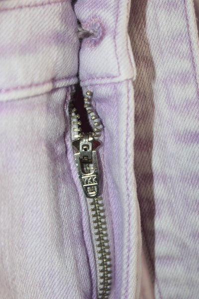 Veronica Beard Women Flared Purple High Rise Cotton Jeans Size 26