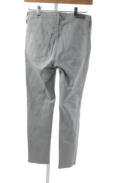 AG Adriano Goldschmied Women Skinny Gray Jeans Mid Rise 27 Inseam Size 26