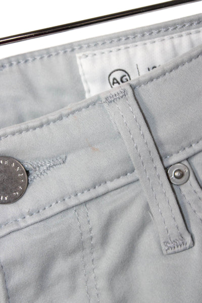 AG Adriano Goldschmied Women Skinny Gray Jeans Mid Rise 27 Inseam Size 26