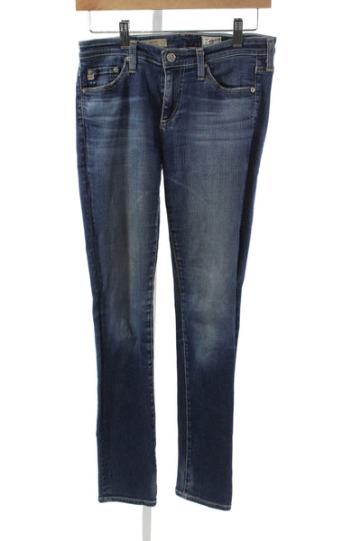 AG Adriano Goldschmied Womens Skinny Jeans Blue Cotton Size 26